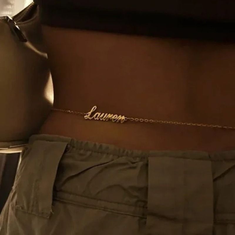 Custom Name Belly Chain