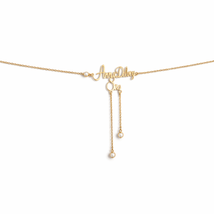 Double Custom Name Belly Chain