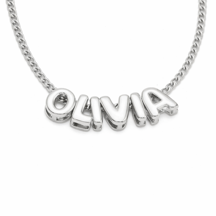 Bubble Initial Necklace