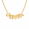 Bubble Initial Necklace