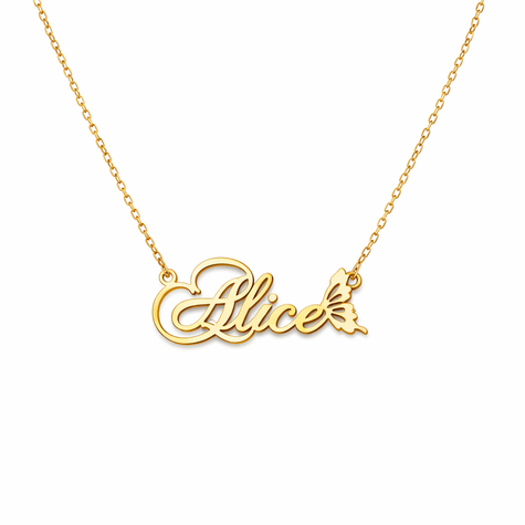 Personalised Name necklace with Element