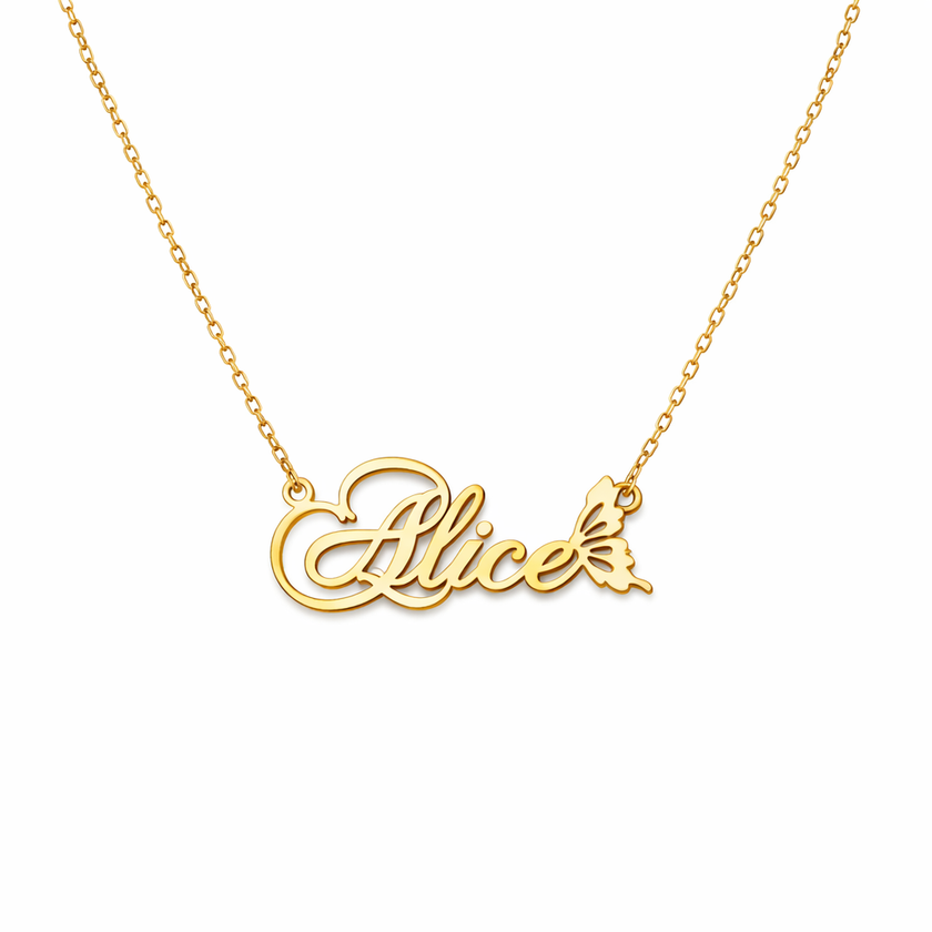 Personalised Name necklace with Element