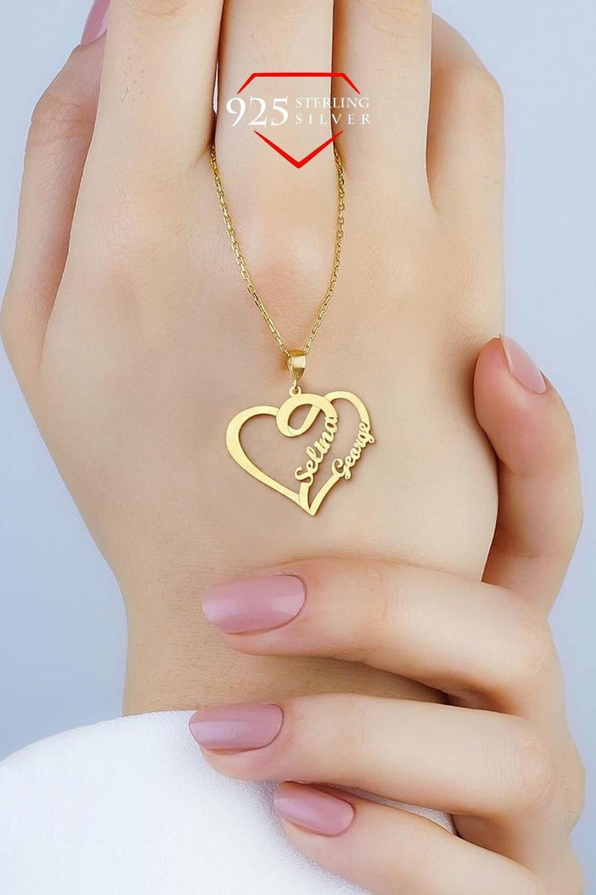 Personalised Name necklace with Heart