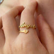 Personalized Heart Ring