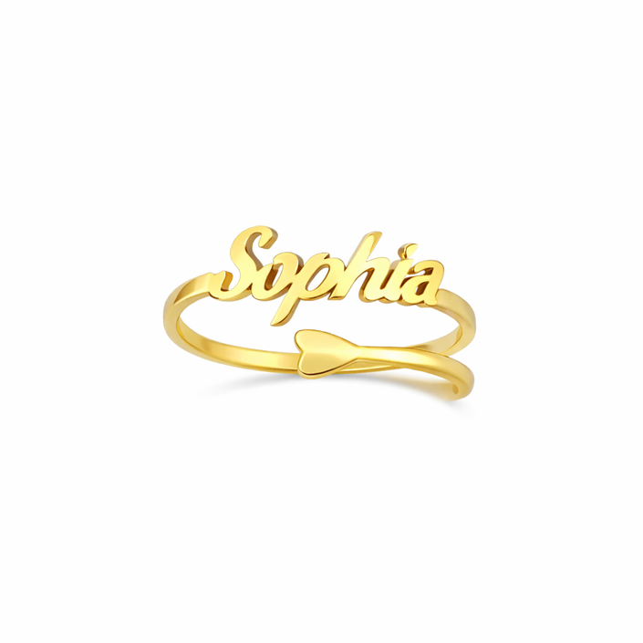 Personalized Heart Ring
